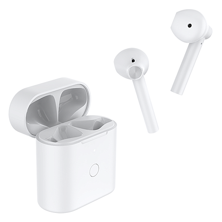 Наушники TWS беспроводные Bluetooth QCY T7 вкладыши с микрофоном белые