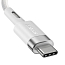 Кабель Type-C - MagSafe для зарядки Macbook длина 2 м 60W магнитный плетеный с L-образным штекером Baseus Zinc белый