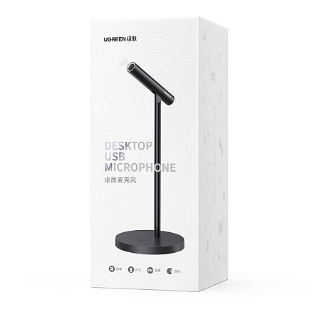 Микрофон Ugreen CM379 для компьютера в разъем USB черный