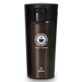 Термос (термобутылка) Cafe Style 380 мл коричневый
