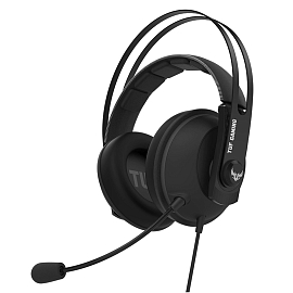 Наушники Asus TUF Gaming H7 Core полноразмерные с микрофоном игровые серые