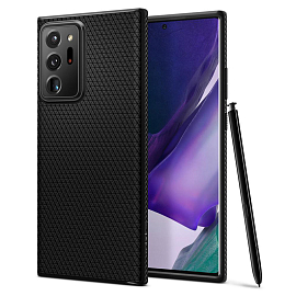 Чехол для Samsung Galaxy Note 20 Ultra гелевый Spigen Liquid Air матовый черный