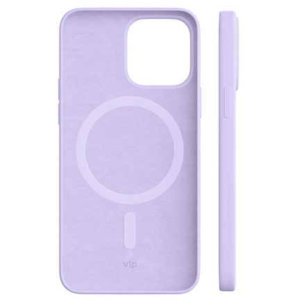 Чехол для iPhone 14 Pro Max силиконовый VLP Silicone Case MagSafe сиреневый