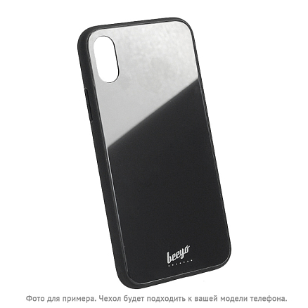 Чехол для iPhone X, XS гибридный Beeyo Glass черный