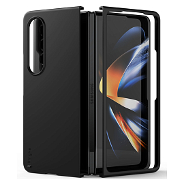 Чехол для Samsung Galaxy Z Fold 4 ультратонкий пластиковый Ringke Slim черный