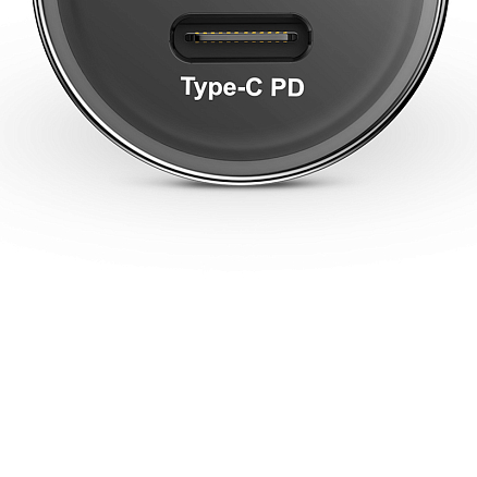 Зарядное устройство автомобильное с USB и Type-C входами 3А 36W Baseus Small Screw (быстрая зарядка QC 3.0, PD) черное