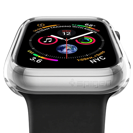 Чехол для Apple Watch 40 и 41 мм гелевый Spigen Liquid Crystal прозрачный