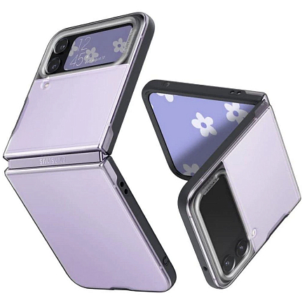 Чехол для Samsung Galaxy Z Flip 4 гелевый Spigen Cyrill Color Brick прозрачно-серый