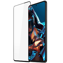 Защитное стекло для Xiaomi Redmi Note 12 Pro, Poco X5 Pro 5G на весь экран противоударное Dux Ducis 9D черное