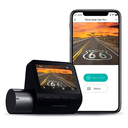 Видеорегистратор Xiaomi 70mai Dash Cam Pro Plus A500S + камера заднего вида RC06 серый