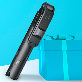 Монопод (палка для селфи) Bluetooth с кнопкой и треногой Nova XT-02 черный