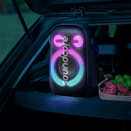 Портативная колонка Anker SoundCore Rave Neo 2 для вечеринок с защитой от воды и подсветкой черная