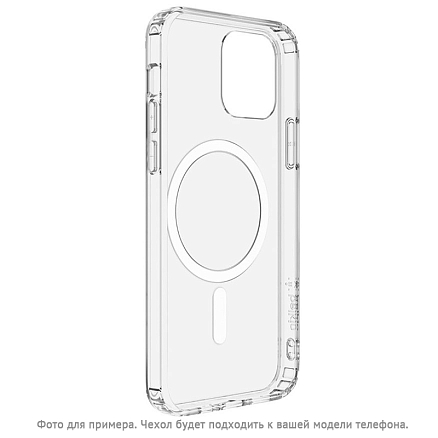 Чехол для iPhone 16 Pro Max силиконовый Clear Case MagSafe прозрачный