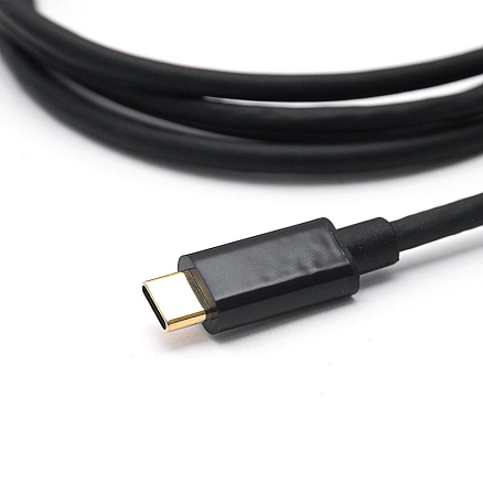 Кабель Type-C - DisplayPort (папа-папа) 1 м 4K 60Hz v1.2 черный