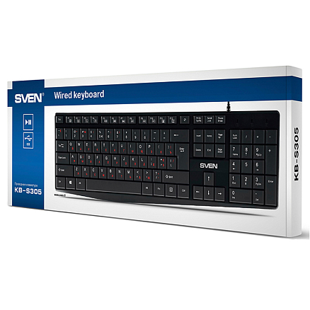 Клавиатура Sven KB-S305 черная