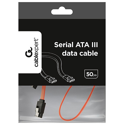 Кабель SATA 3.0 для подключения жестких дисков длина 0,5 м Cablexpert CC-SATAM-DATA красный