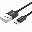 Кабель USB - Lightning для зарядки iPhone 2 м 2.4A MFi Ugreen US155 (быстрая зарядка) черный