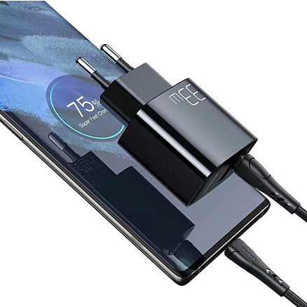 Зарядное устройство сетевое USB и Type-C 33W с кабелем Type-C McDodo CH-0922 (быстрая зарядка PD, QC) черное