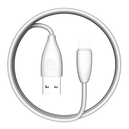 Кабель USB - Lightning для зарядки iPhone 1,2 м 2А Baseus Small Pretty белый