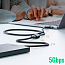 Кабель-удлинитель USB 3.0 (папа - мама) длина 0,5 м Ugreen US129 черный
