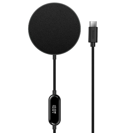 Беспроводная зарядка для телефона 15W 2A Baseus Simple Mini 2 Magnetic 15W (быстрая зарядка PD) черная