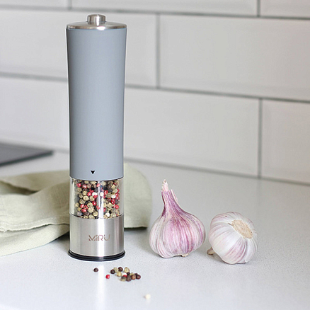 Электрическая мельница для специй Miru Velor серая