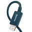 Кабель USB - Lightning для зарядки iPhone 1 м 2.4А Baseus Superior синий