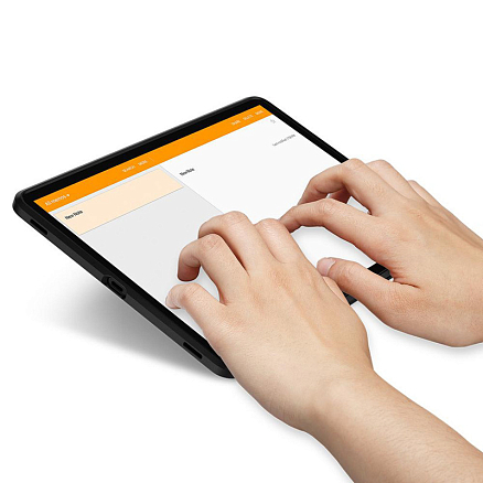Чехол для Samsung Galaxy Tab S7 11.0 T870, T875, S8 11.0 гибридный для экстремальной защиты Spigen Tough Armor Tech черно-серый