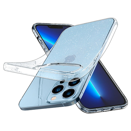 Чехол для iPhone 13 Pro Max гелевый с блестками Spigen SGP Liquid Crystal Glitter прозрачный