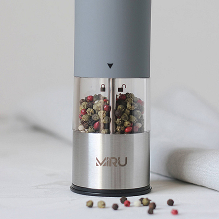 Электрическая мельница для специй Miru Velor серая