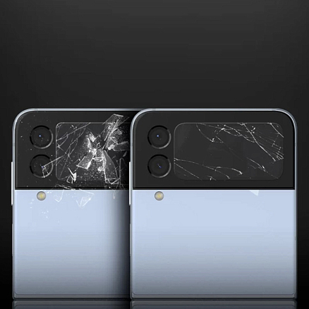Защитное стекло для Samsung Galaxy Z Flip 4 на заднюю крышку Ringke ID прозрачное 3 шт.