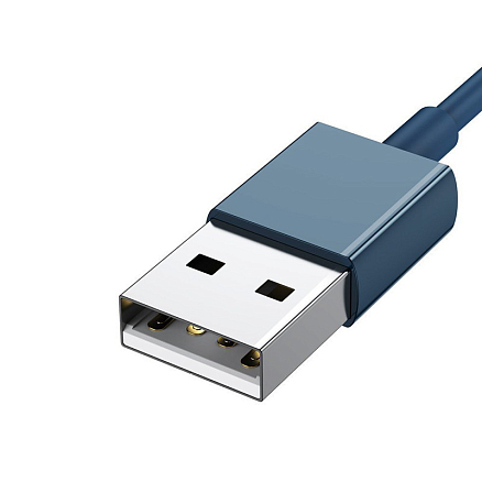 Кабель USB - Lightning, MicroUSB, Type-C 1,5 м 3.5A Baseus Superior синий