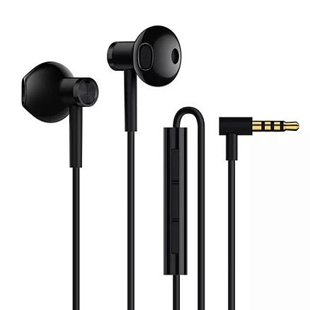 Наушники Xiaomi Dual Driver вкладыши c микрофоном и пультом черные 