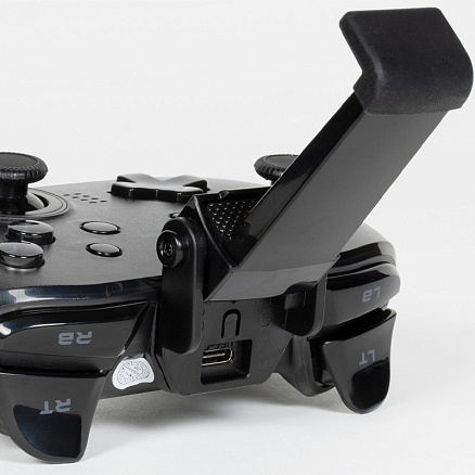 Джойстик (геймпад) беспроводной для телефона, Nintendo Switch и ПК GameSir T4 Pro RGB с держателем для телефона черный