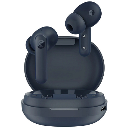 Наушники TWS беспроводные Haylou MoriPods ANC вакуумные с микрофоном и активным шумоподавлением синие