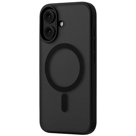 Чехол для iPhone 16 гибридный uBear Cloud Mag Magsafe прозрачно-черный
