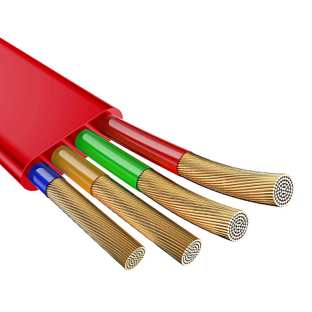 Кабель USB - MicroUSB, Lightning, Type-C для зарядки 1,2 м 3.5А плоский Baseus Little Octopus красный