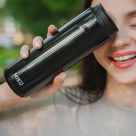 Термокружка с френч-прессом Miku TH-MGFP-480 480 мл черная