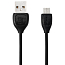 Кабель USB - MicroUSB для зарядки 1 м 1.3А Remax Lesu черный
