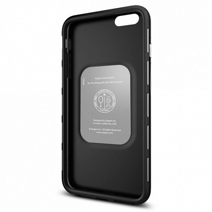 Чехол для iPhone 6 Plus, 6S Plus гибридный Spigen SGP Thin Fit Hybrid QNMP черный