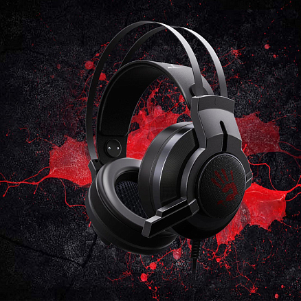 Наушники A4Tech Bloody G437 полноразмерные с микрофоном игровые черные
