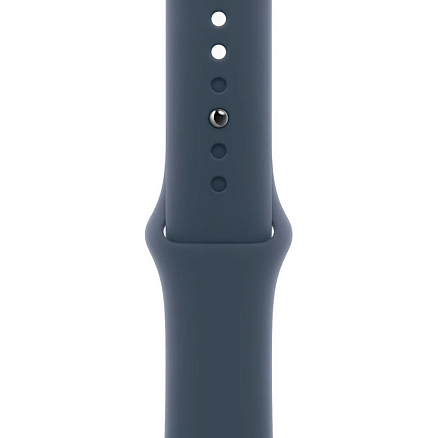 Умные часы Apple Watch 9 45 мм с силиконовым ремешком M/L алюминиевые серебристые