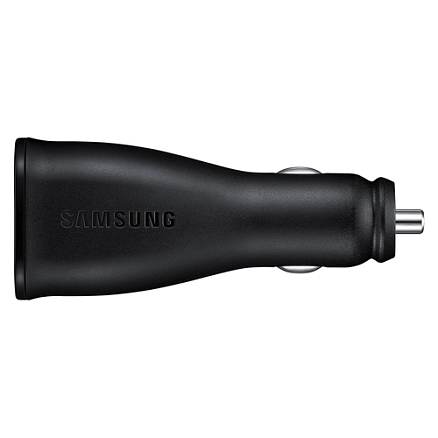 Зарядное устройство автомобильное с двумя USB входами 2А и microUSB кабелем Samsung EP-LN920BBEGRU черное