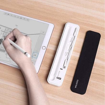 Портативный зарядный кейс для Apple Pencil 2000мАч WiWU Capsule белый