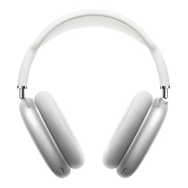 Наушники беспроводные Apple AirPods Max полноразмерные с микрофоном и активным шумоподавлением серебристые