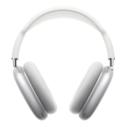 Наушники беспроводные Apple AirPods Max полноразмерные с микрофоном и активным шумоподавлением серебристые