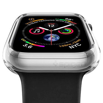 Чехол для Apple Watch 40 мм гелевый Spigen Liquid Crystal прозрачный