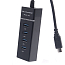 Хаб (разветвитель) Type-C - USB 3.0 (папа - мама) с хабом на 4 порта