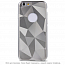 Чехол для iPhone XR гелевый GreenGo Geometric Shine серебристый