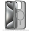Чехол для iPhone 16 гибридный Matt Case MagSafe прозрачно-серый